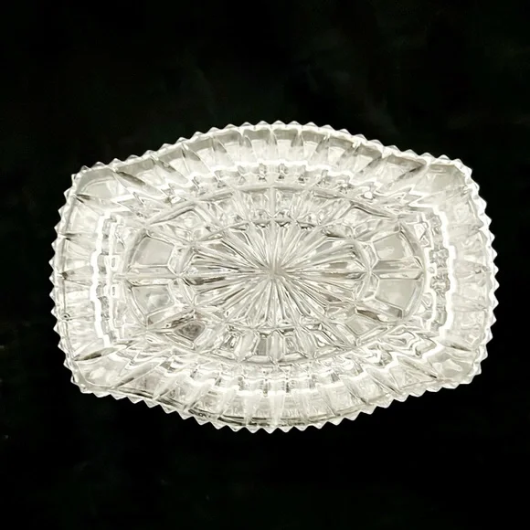 Crystal Trinket Box~With Lid / Vintage - Picture 3 of 9